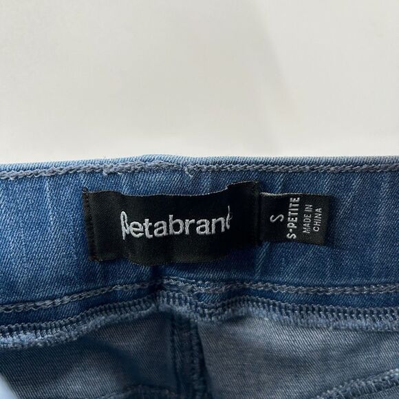 BETABRAND Light Wash Stretch Denim Pull On Skinny Jeans Size Small Petite - Picture 5 of 6